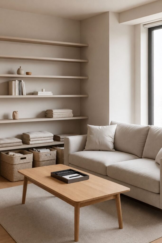 Living room decluttering ideas with weekly organization routine