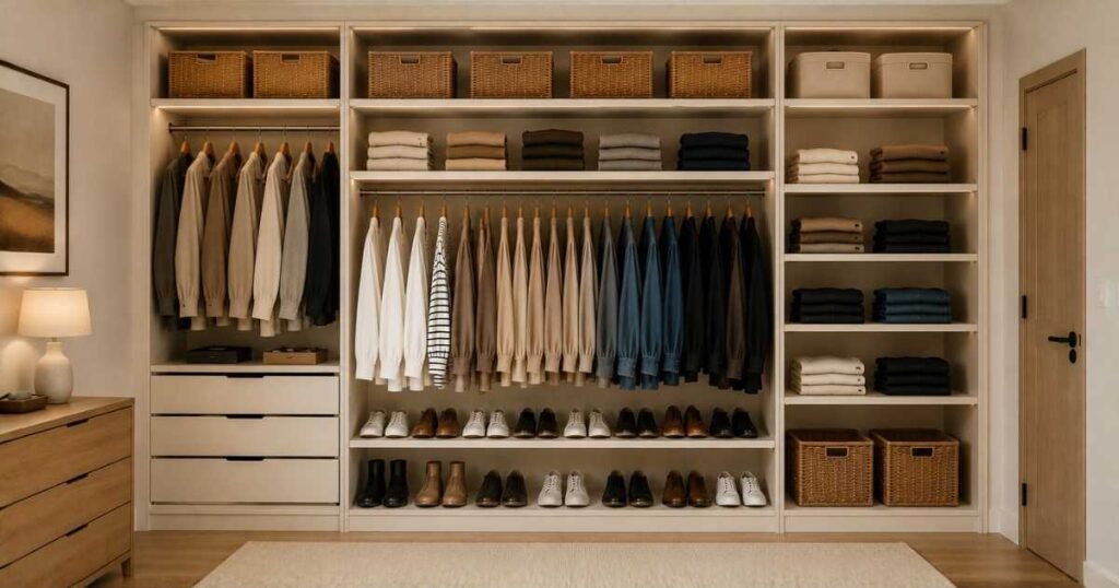 Closet organization ideas for a neat and organized bedroom closet