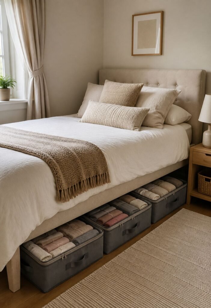 Under Bed Storage Ideas for Small Bedrooms